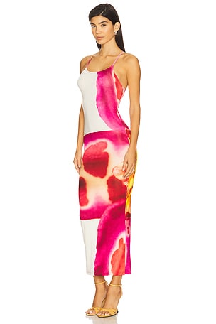 Feners Lagarta Dress in Fuchsia