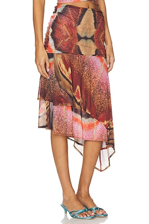 Feners Festa Skirt Day in Brown