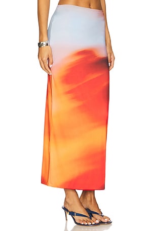 Feners Tu x Mi Skirt in Red. Size XS. Also