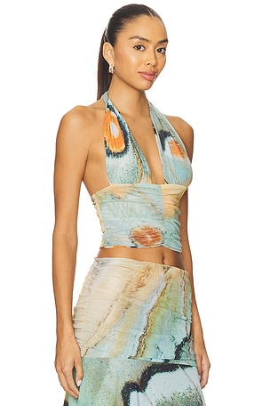 Feners Festa Top Marbre in Baby Blue