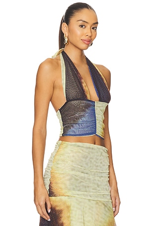 Feners Festa Top Night in Cream. Size XS-M. Also