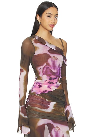 Feners Susurro Top en Marron,Violet