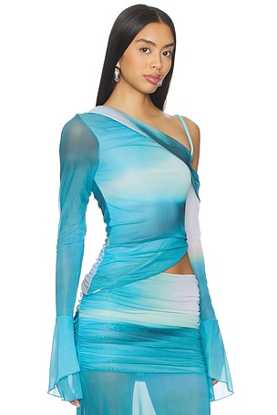 Feners Susurro Top in Teal