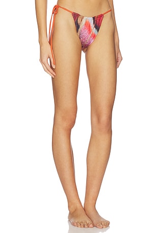 Feners Bikini Bottom in Burnt Orange,Red
