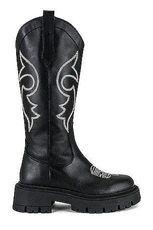 ALOHAS Mount Dallas Boot in Black White REVOLVE