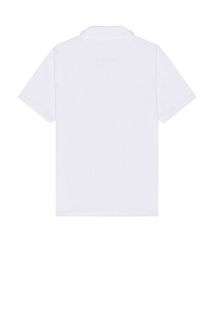 Fair Harbor The Terry Short Sleeve Polo in White