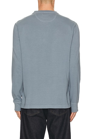 Fair Harbor Saltaire Long Sleeve Henley in Blue