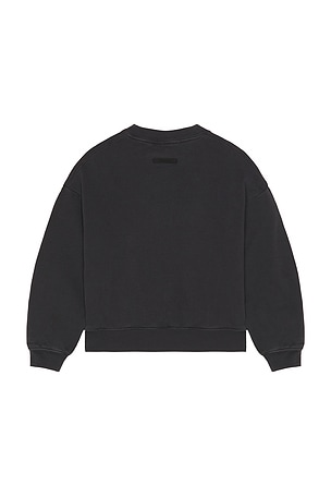 Fear of God ESSENTIALS Kids Campus 90's Crewneck Sweatshirt in Black. Size 4/5. Also