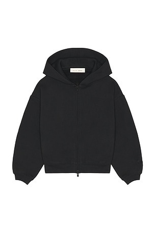 Fear of God ESSENTIALS Kids Classic Full Zip Hoodie in Black. Size 4/5. Also
