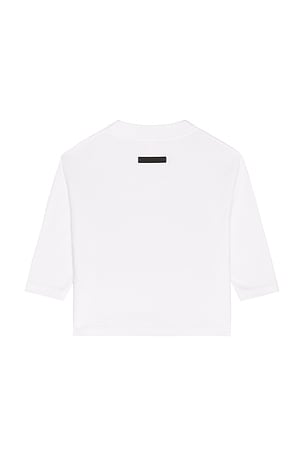Fear of God ESSENTIALS Kids Classic Long Sleeve Tee in White