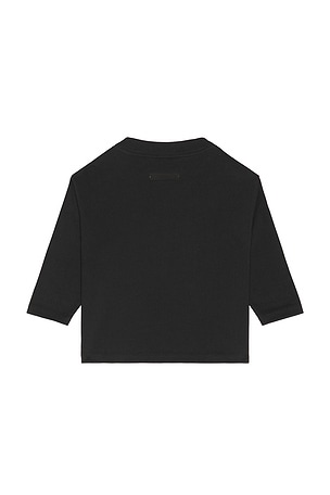 Fear of god essentials camiseta manga larga classic en color negro