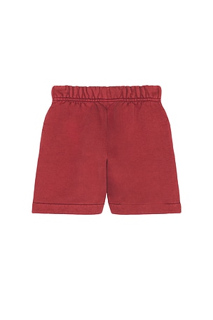 Fear of God ESSENTIALS Kids Classic Short in Red. Size 6/7. Also