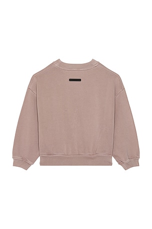 Fear of God ESSENTIALS Kids Campus 90's Crewneck Sweatshirt in Mauve