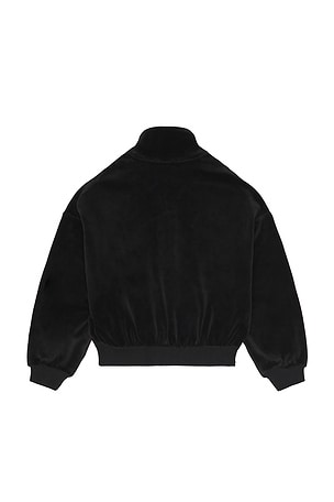 Fear of God ESSENTIALS Kids Classic Fit Track Jacket in Black