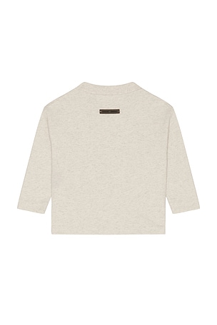 Fear of God ESSENTIALS Kids Classic Long Sleeve Tee in Grey