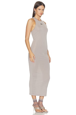 Fear of God ESSENTIALS Soft Rib Racerback Dress in Grey