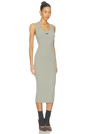 Fear of God ESSENTIALS Fitted Long Tank Dress in Taupe