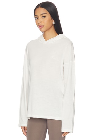Fear of God ESSENTIALS Classic Fit Hooded Tee in Ivory