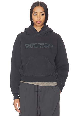 Fear of God ESSENTIALS Classic Hoodie in Black. Size XS. Also