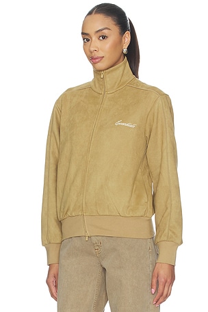 Fear of God ESSENTIALS Signature Vintage Fit Track Jacket in Tan