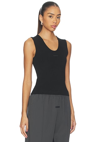 Fear of God ESSENTIALS Rib Tank Top in Black