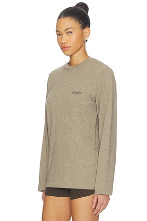 Fear of God ESSENTIALS Classic Long Sleeve Tee in Taupe