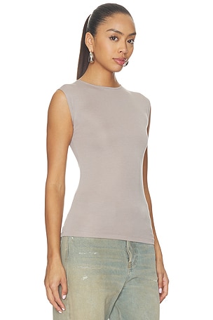 Fear of God ESSENTIALS Soft Rib Fitted Tank Top in Grey