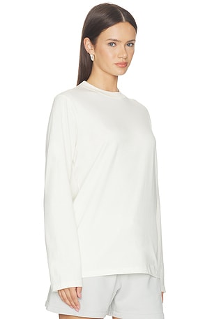 Fear of God ESSENTIALS Classic Fit Long Sleeve Tee in Ivory