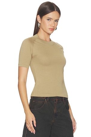 Fear of God ESSENTIALS Shrunken Baseball Tee in Brown. Size S. Also
