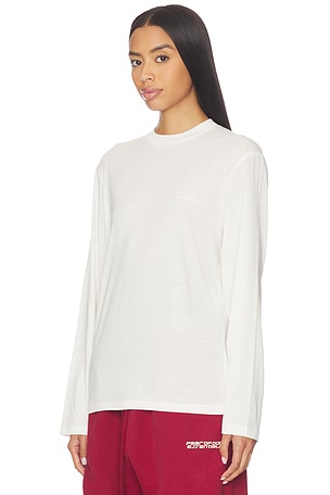 Fear of God ESSENTIALS Classic Fit Long Sleeve Tee in Ivory