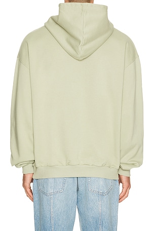 Filling Pieces Boxy Embroidered Hoodie in Sage