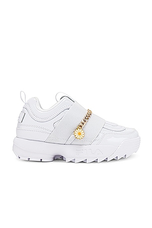 Fila Shoes Sneakers Fila Disruptor Gold And White Fila Disruptor