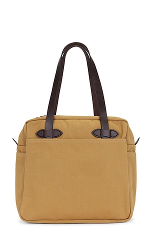 Filson Zipper Tote Bag in Tan