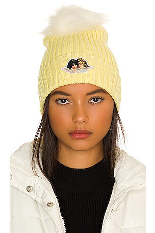 NWT Fiorucci Icon Angels Bobble Hat yellow unisex italian brand ?☺️?? Fiorucci | Accessories | Nwt Fiorucci Icon Angels Bobble Hat  main image 2