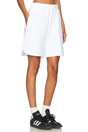 FIORUCCI White Embroidered Fleece Shorts in White