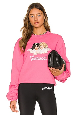 FIORUCCI Vintage Angels Sweatshirt in Fuchsia REVOLVE