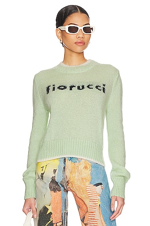 Squiggle Logo Knitted Sweater FIORUCCI