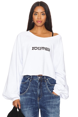 SWEAT CROPPED I LOVE FIORUCCI PRINT FIORUCCI