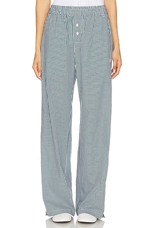 Gingham Logo Trousers FIORUCCI