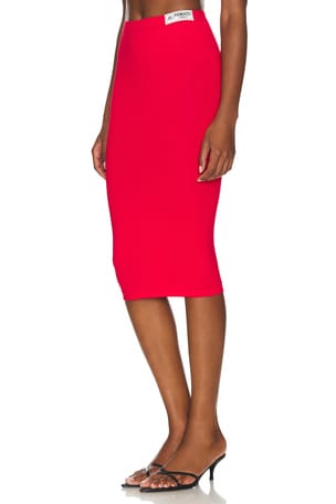 FIORUCCI Midi Skirt in Red