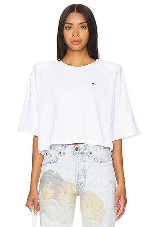 Angel Patch Cropped Padded T-shirt FIORUCCI