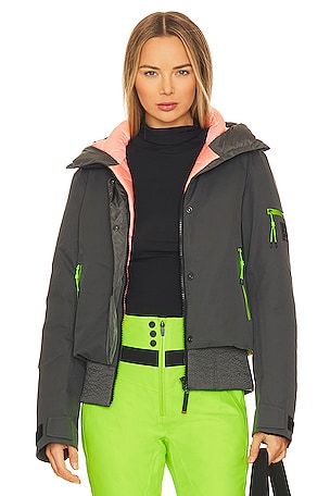 Goldbergh Hida Faux Fur-trimmed Ski Jacket in Green