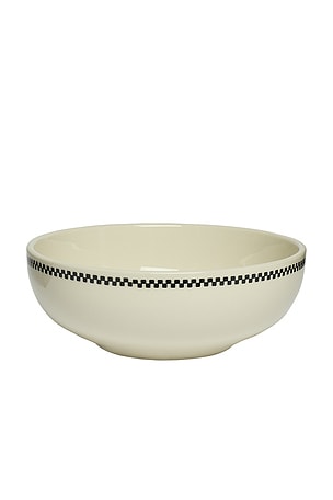 Fish's Eddy Checkerboard Pasta Bowl in Cream