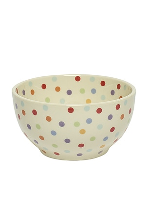 Fish's Eddy Spot On Bowl in Cream