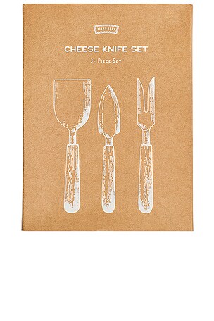 Fish's Eddy Boxed Cheese Set in Metallic Silver