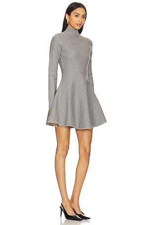 fleur du mal Knit Long Sleeve Dress in Grey
