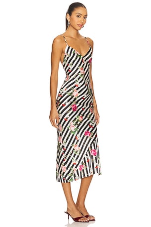 fleur du mal Giselle Rose Slip in Black