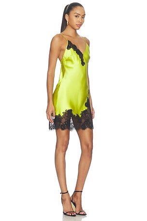 fleur du mal Juliet Lace Mini Slip in Yellow