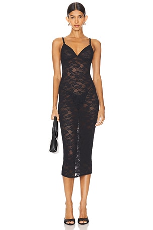 Le Stretch Lace Slip Dress fleur du mal