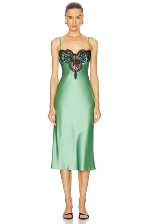 Frankie Lace Cupped Slip Dress fleur du mal